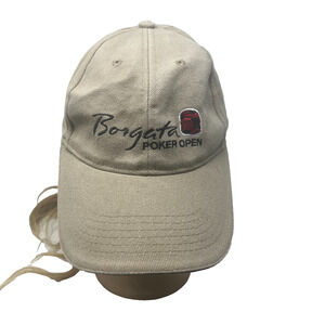 Borgata Atlantic City Baseball Hat Mens One Size Poker Open Tan